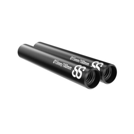 8Sinn 10cm 15mm Black Rods 2pcs - 2x czarny pręt